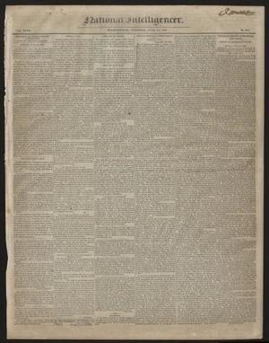 Primary view of object titled 'National Intelligencer. (Washington [D.C.]), Vol. 47, No. 6787, Ed. 1 Tuesday, June 23, 1846'.