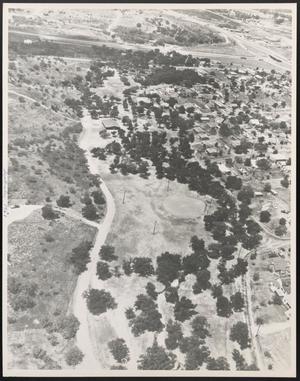 Primary view of object titled '[Aerial View of Arcadia Park and Surrounding Area]'.