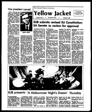 Primary view of object titled 'The Howard Payne University Yellow Jacket (Brownwood, Tex.), Vol. 70, No. 14, Ed. 1, Friday, February 4, 1983'.