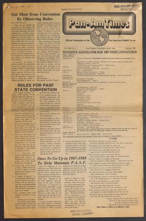 Primary view of object titled 'Pan-Am Times, Volume 22, Number 1, February 1987'.