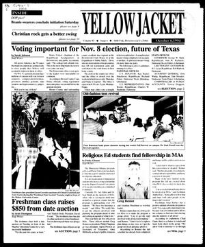 Primary view of object titled 'Yellow Jacket (Brownwood, Tex.), Vol. 83, No. 6, Ed. 1, Thursday, October 6, 1994'.