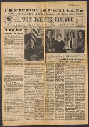 Primary view of object titled 'The Harper Herald (Harper, Tex.), Vol. 63, No. 8, Ed. 1 Friday, February 23, 1979'.