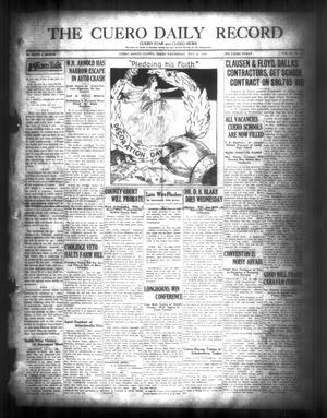 Primary view of object titled 'The Cuero Daily Record (Cuero, Tex.), Vol. 68, No. 123, Ed. 1 Wednesday, May 23, 1928'.