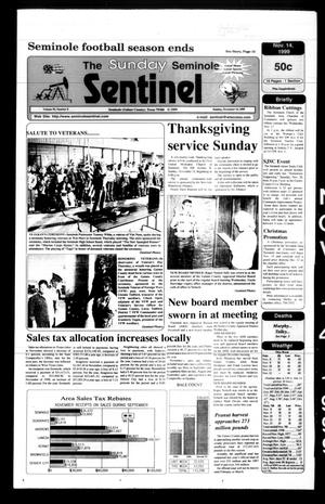 Primary view of object titled 'The Seminole Sentinel (Seminole, Tex.), Vol. 93, No. 8, Ed. 1 Sunday, November 14, 1999'.