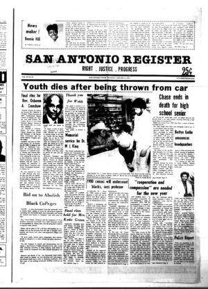 Primary view of object titled 'San Antonio Register (San Antonio, Tex.), Vol. 49, No. 41, Ed. 1 Thursday, January 8, 1981'.