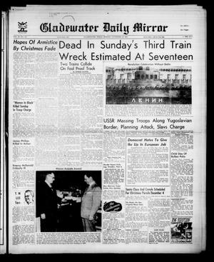 Primary view of object titled 'Gladewater Daily Mirror (Gladewater, Tex.), Vol. 3, No. 110, Ed. 1 Monday, November 26, 1951'.