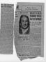 Primary view of [Newspaper Clipping: Death Takes Pioneer Texas Ranch Woman]