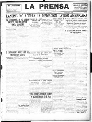 Primary view of object titled 'La Prensa (San Antonio, Tex.), Vol. 4, No. 592, Ed. 1 Tuesday, June 27, 1916'.