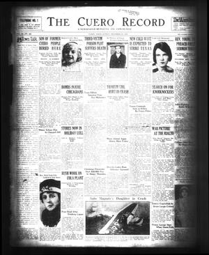 Primary view of object titled 'The Cuero Record (Cuero, Tex.), Vol. 36, No. 306, Ed. 1 Sunday, December 28, 1930'.