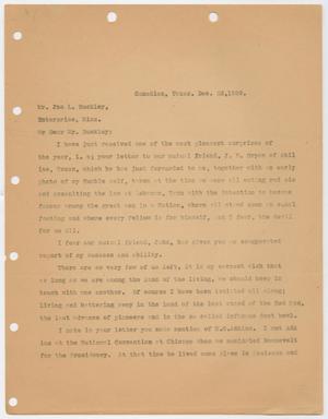Primary view of object titled '[Letter to John L. Buckley, December 23, 1939]'.