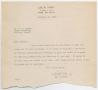 Letter: [Letter from Lee R. York to Senator W. J. Bryan, February 16, 1945]