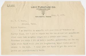 Primary view of object titled '[Letter to W. J. Bryan, July 5, 1919]'.