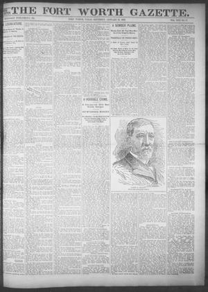 Primary view of object titled 'Fort Worth Gazette. (Fort Worth, Tex.), Vol. 17, No. 77, Ed. 1, Saturday, January 28, 1893'.