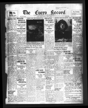 Primary view of object titled 'The Cuero Record (Cuero, Tex.), Vol. 50, No. 68, Ed. 1 Sunday, April 2, 1944'.
