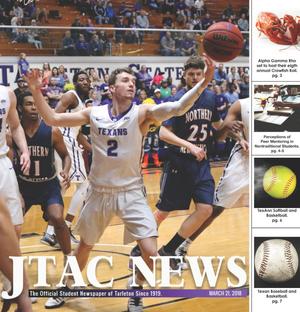 Primary view of object titled 'JTAC News (Stephenville, Tex.), Ed. 1 Wednesday, March 21, 2018'.
