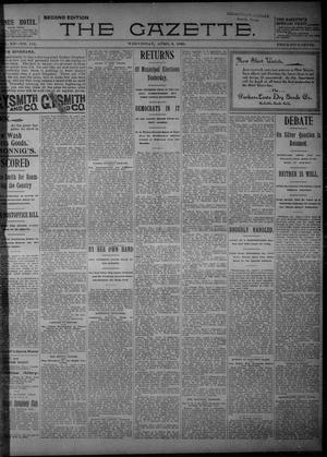Primary view of object titled 'Fort Worth Gazette. (Fort Worth, Tex.), Vol. 20, No. 112, Ed. 1, Wednesday, April 8, 1896'.