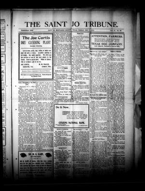 Primary view of object titled 'The Saint Jo Tribune. (Saint Jo, Tex.), Vol. 21, No. 50, Ed. 1 Friday, November 7, 1919'.