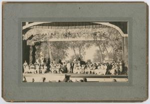 Primary view of object titled '[Pageant with Unknown African Americans]'.