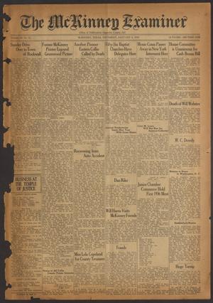 Primary view of object titled 'The McKinney Examiner (McKinney, Tex.), Vol. 50, No. 11, Ed. 1 Thursday, January 9, 1936'.
