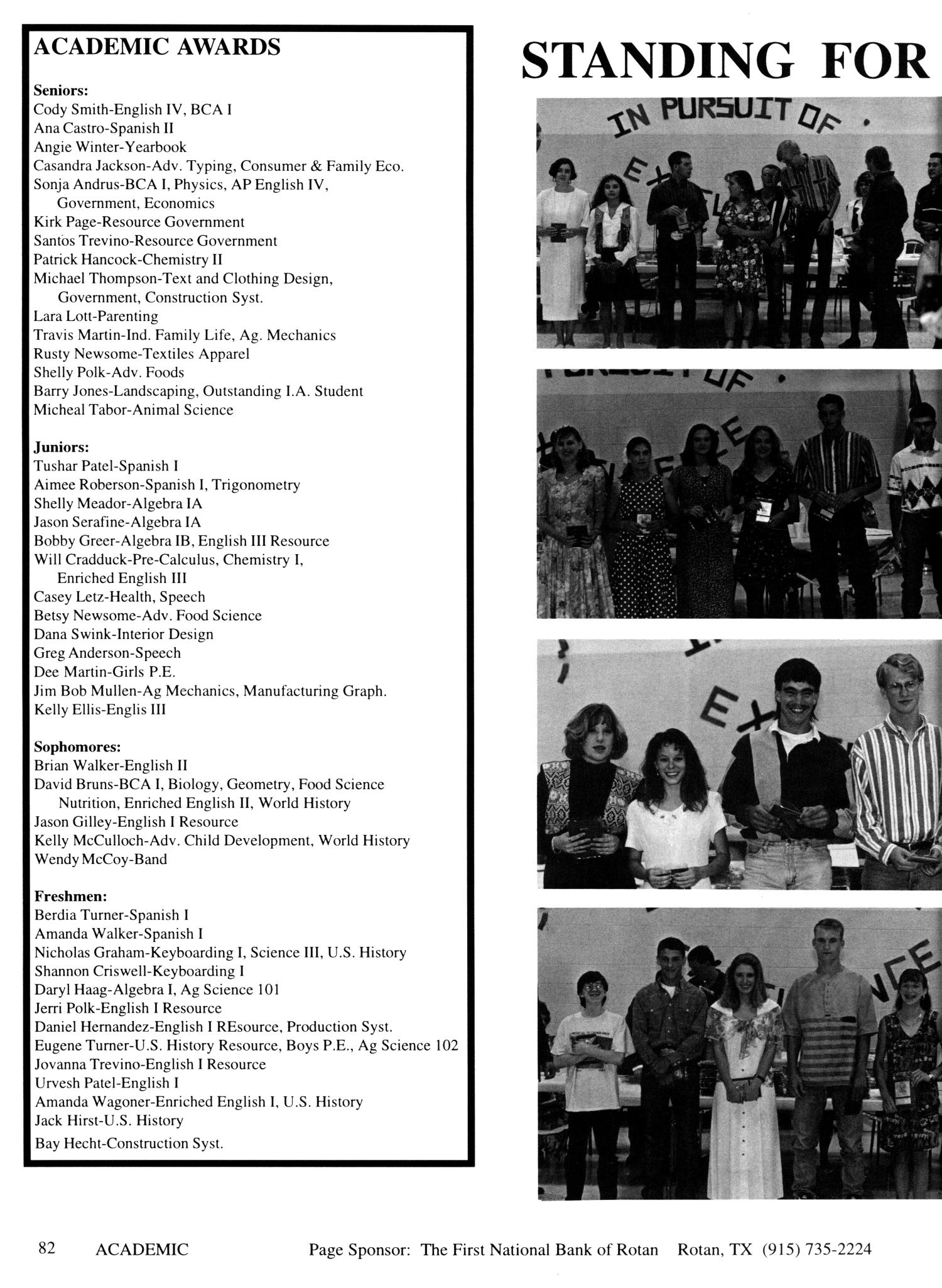 The Hornet, Yearbook of Aspermont Students, 1994
                                                
                                                    82
                                                