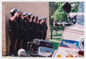 Primary view of object titled '[Motorcycle Officers at Law Enforcement Memorial Commission]'.