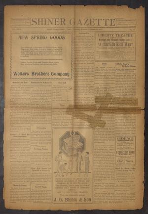 Primary view of object titled 'Shiner Gazette (Shiner, Tex.), Vol. 29, No. 19, Ed. 1 Thursday, February 16, 1922'.