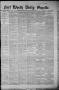 Primary view of Fort Worth Daily Gazette. (Fort Worth, Tex.), Vol. 7, No. 29, Ed. 1, Friday, January 19, 1883