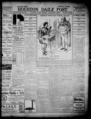 Primary view of object titled 'The Houston Daily Post (Houston, Tex.), Vol. 14, No. 216, Ed. 1, Friday, November 4, 1898'.