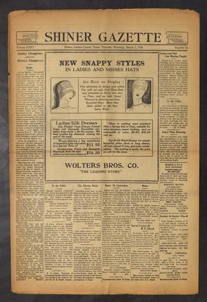 Primary view of object titled 'Shiner Gazette (Shiner, Tex.), Vol. 35, No. 16, Ed. 1 Thursday, March 1, 1928'.