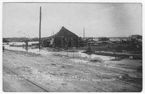 Primary view of object titled '[Photograph of Texas City After Hurricane]'.