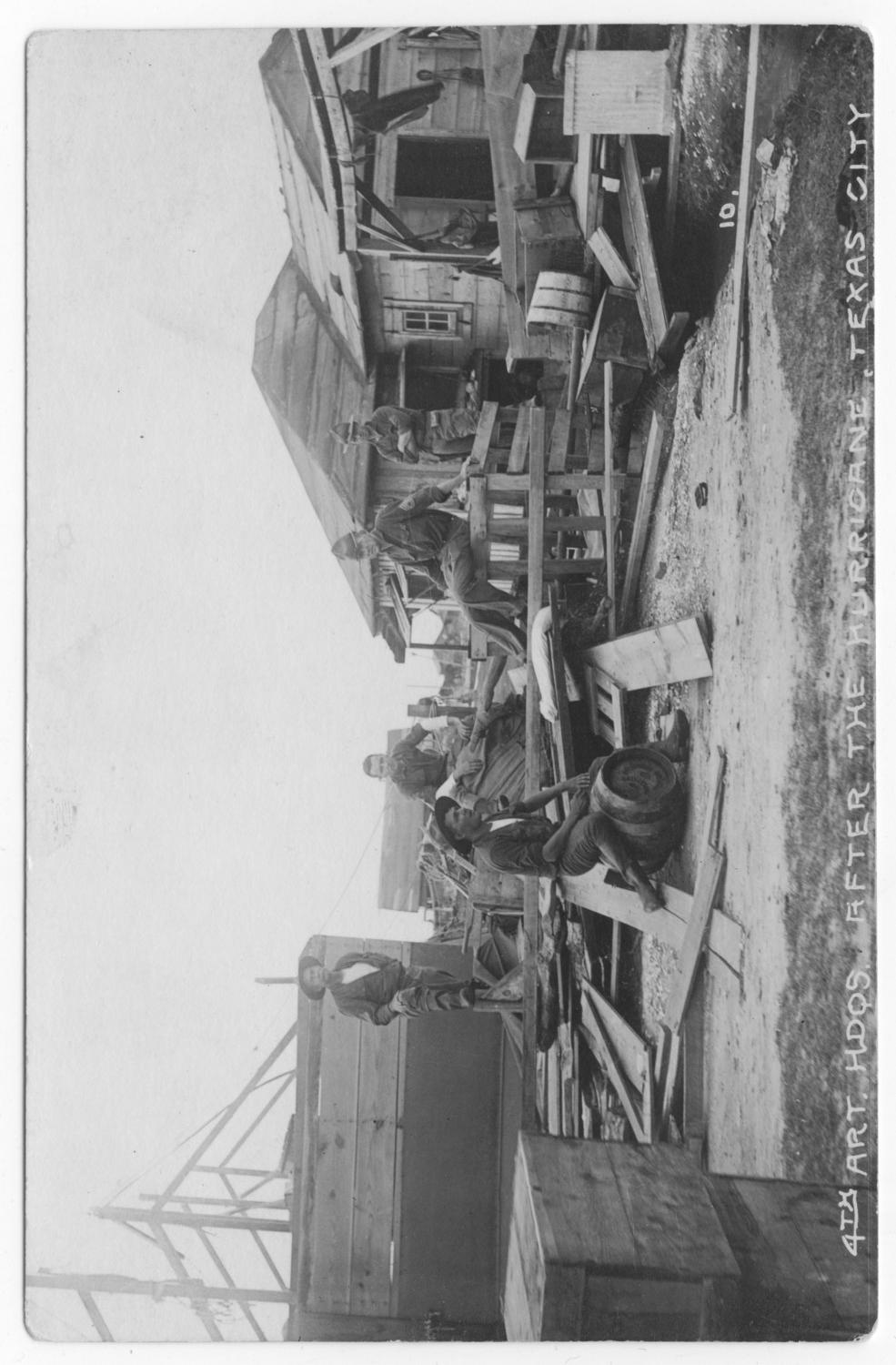 4th Artillery Headquarters after the hurricane, Texas City
                                                
                                                    [Sequence #]: 1 of 1
                                                