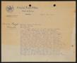 Letter: [Letter from J.T. Robison to Sayles, Sayles & Sayles, August 10, 1911]