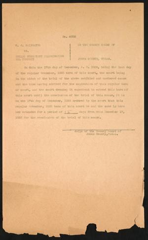 Primary view of object titled '[Cause No. 4035: Extension of Terms of Court]'.