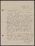 Letter: [Letter from Perry Sayles to John Sayles, October 13, 1910]