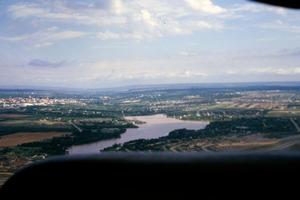 Primary view of object titled '[Aerial of Lytle Lake]'.