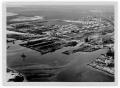 Photograph: [Aerial view of the port after the 1947 Texas City Disaster]