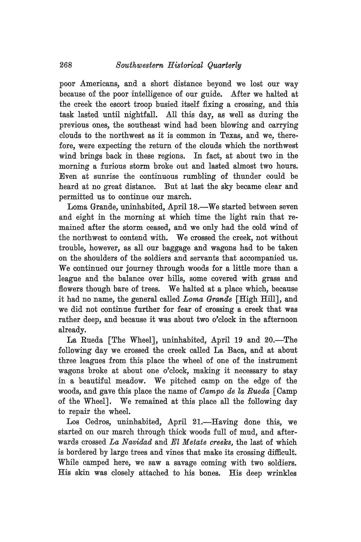 The Southwestern Historical Quarterly, Volume 29, July 1925 - April, 1926
                                                
                                                    268
                                                