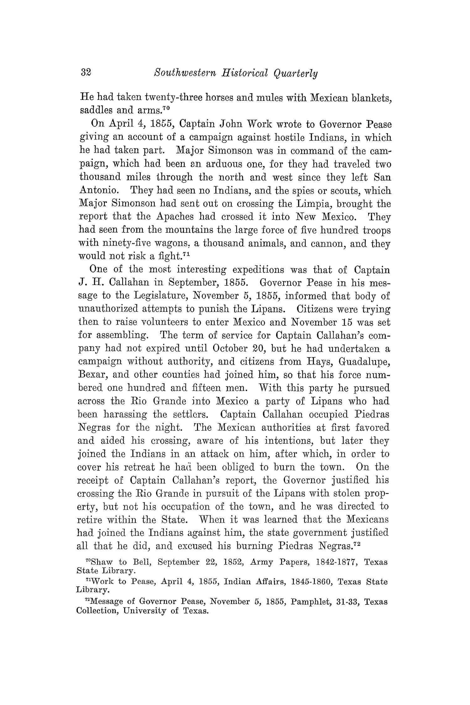 The Southwestern Historical Quarterly, Volume 29, July 1925 - April, 1926
                                                
                                                    32
                                                
