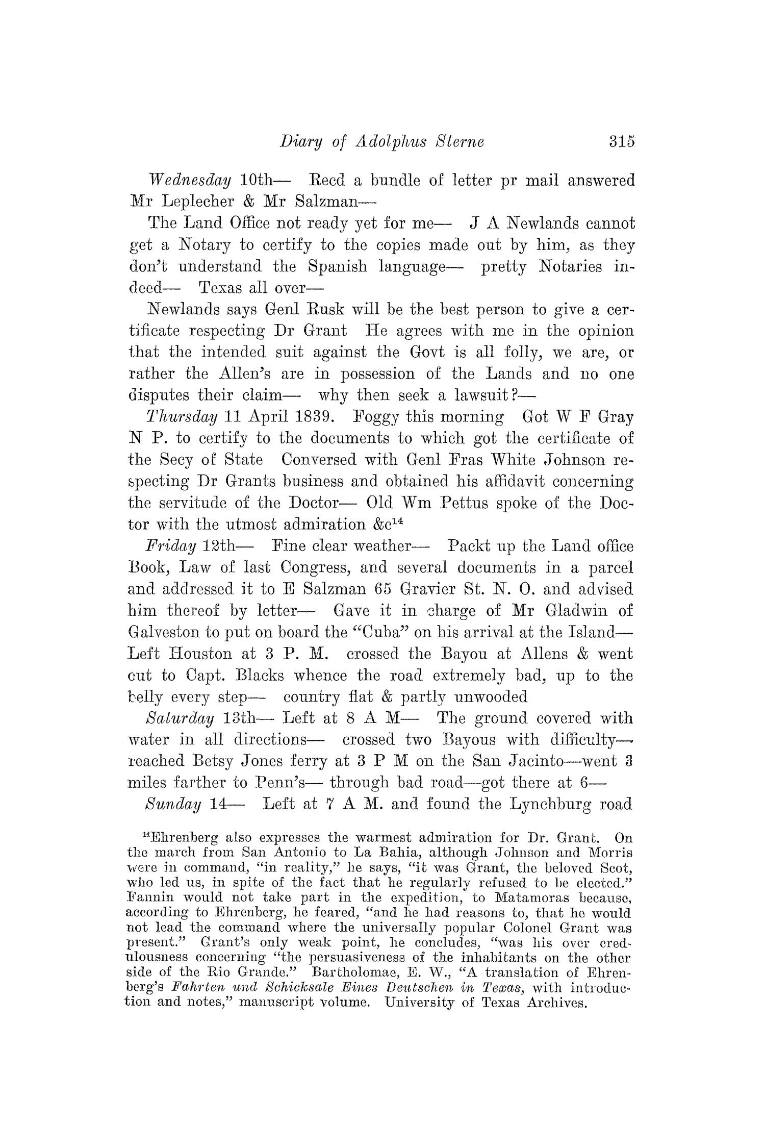 The Southwestern Historical Quarterly, Volume 30, July 1926 - April, 1927
                                                
                                                    315
                                                