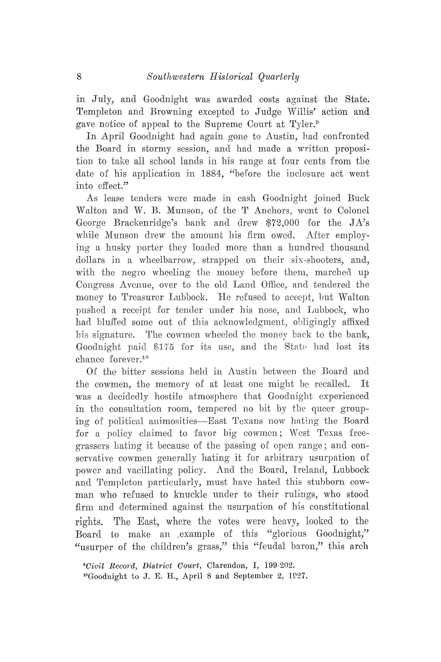 The Southwestern Historical Quarterly, Volume 38, July 1934 - April, 1935
                                                
                                                    8
                                                