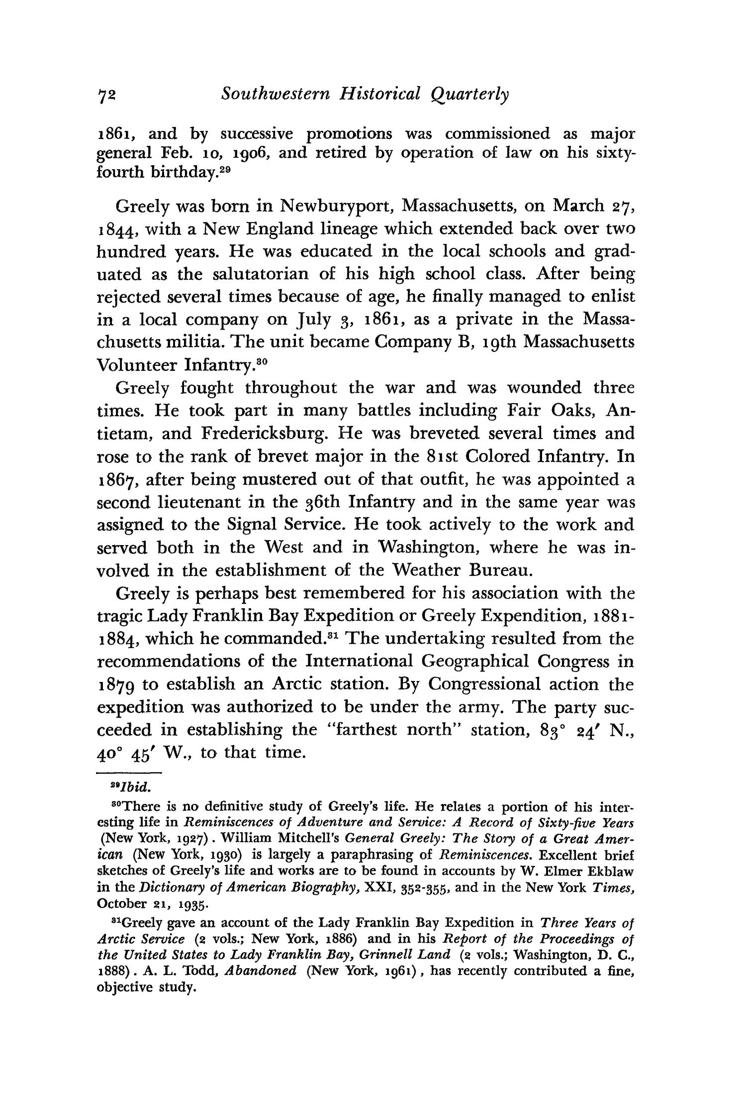 The Southwestern Historical Quarterly, Volume 69, July 1965 - April, 1966
                                                
                                                    72
                                                