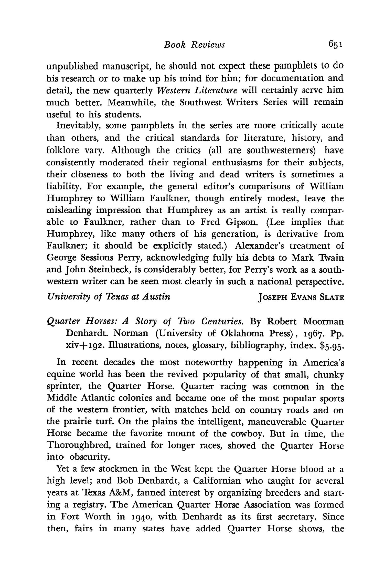 The Southwestern Historical Quarterly, Volume 71, July 1967 - April, 1968
                                                
                                                    651
                                                