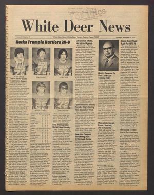 Primary view of object titled 'White Deer News (White Deer, Tex.), Vol. 17, No. 39, Ed. 1 Thursday, November 11, 1976'.