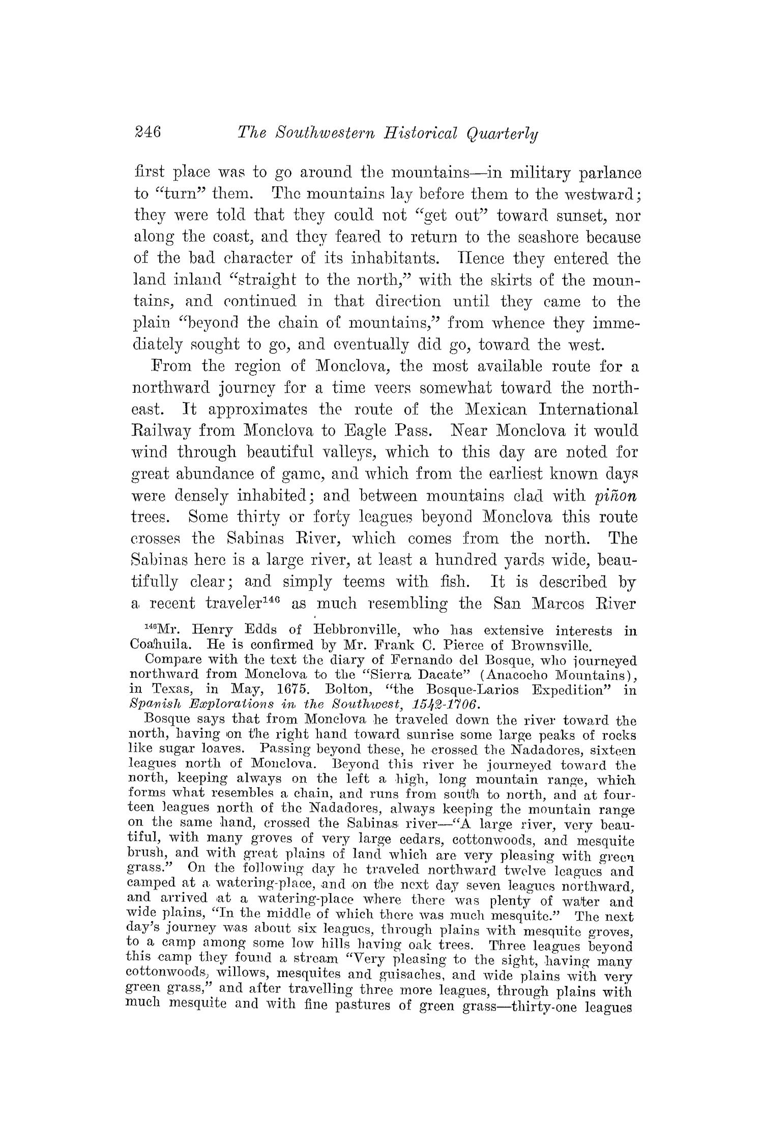The Southwestern Historical Quarterly, Volume 22, July 1918 - April, 1919
                                                
                                                    246
                                                
