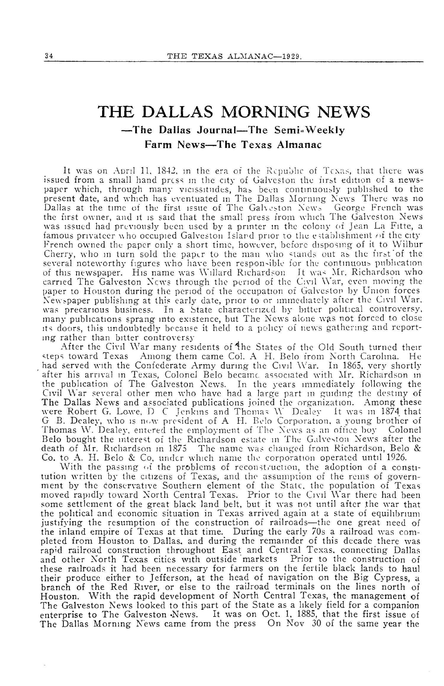 The Texas Almanac and State Industrial Guide 1929
                                                
                                                    34
                                                
