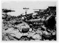 Photograph: [Debris along the shore after the 1947 Texas City Disaster]