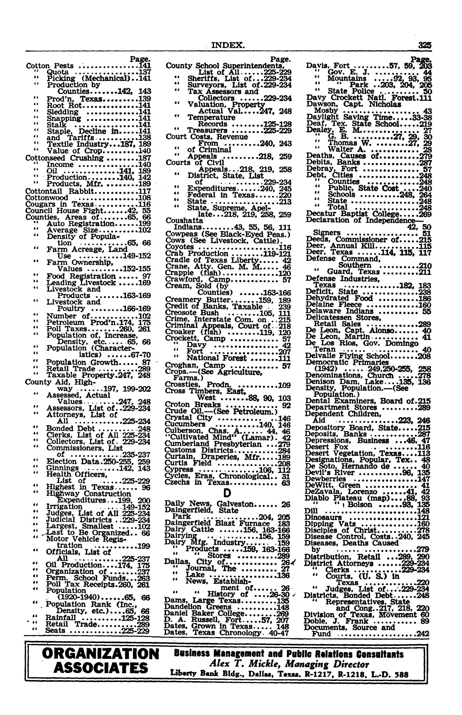 Texas Almanac, 1943-1944
                                                
                                                    325
                                                