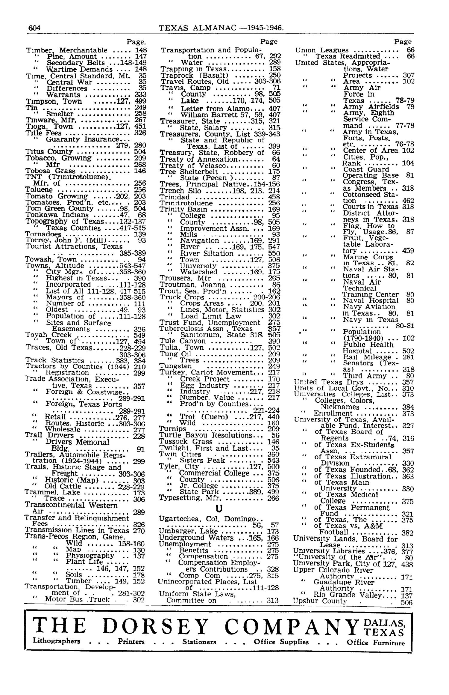 Texas Almanac, 1945-1946
                                                
                                                    604
                                                