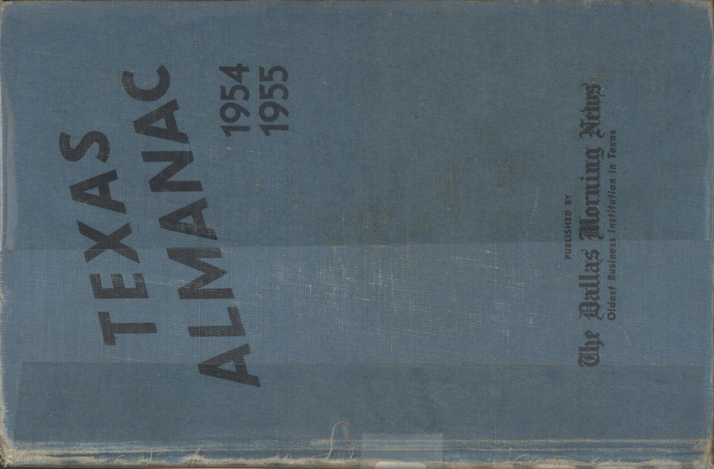 Texas Almanac, 1954-1955
                                                
                                                    Front Cover
                                                