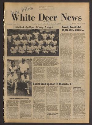 Primary view of object titled 'White Deer News (White Deer, Tex.), Vol. 22, No. 25, Ed. 1 Thursday, September 10, 1981'.